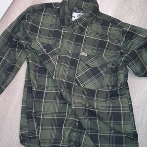 Dixxon "Kurt Cobain" 2XT Green Plaid Button-Up Shirt